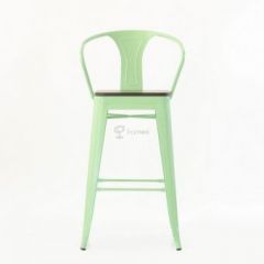 Барное кресло Barneo N-244 Tolix Wood Style в Коротчаево - korotchaevo.mebel24.online | фото 2