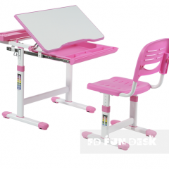 Комплект парта + стул трансформеры Cantare Pink в Коротчаево - korotchaevo.mebel24.online | фото