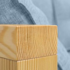 Диван одноместный DEmoku Д-1 (Беж/Белый) в Коротчаево - korotchaevo.mebel24.online | фото 2