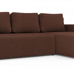 Диван угловой Алиса 3 Bahama CHOCOLATE - Teos Dark Brown в Коротчаево - korotchaevo.mebel24.online | фото