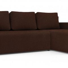 Диван угловой Алиса 3 Bahama VISION - Teos Dark Brown в Коротчаево - korotchaevo.mebel24.online | фото