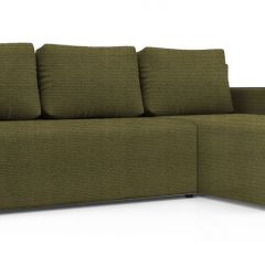 Диван угловой Алиса 3 Shaggy GREEN - TEOS BLACK в Коротчаево - korotchaevo.mebel24.online | фото