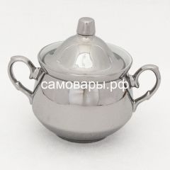 Электрический самовар на 3 литра из латуни никелированный формы "Рюмка" в наборе №1, с защитой от выкипания в Коротчаево - korotchaevo.mebel24.online | фото 3