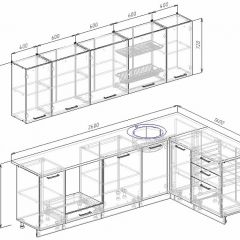 Кухонный гарнитур угловой Пайн 2600х1600 (Стол. 26мм) в Коротчаево - korotchaevo.mebel24.online | фото 2