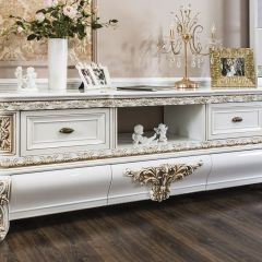 Гостиная Алсу 2+ТВ+1 (белый глянец) в Коротчаево - korotchaevo.mebel24.online | фото 6