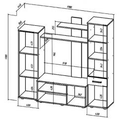 ИБИЦА Гостиная (ЯШС/ЯШТ) в Коротчаево - korotchaevo.mebel24.online | фото 2