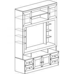 Гостиная Инна 4 Денвер темный в Коротчаево - korotchaevo.mebel24.online | фото 3