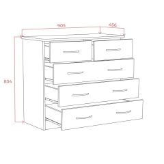 Комод 900 (Дуб сонома светлый) Эко в Коротчаево - korotchaevo.mebel24.online | фото 3
