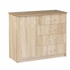 Комод Фиеста (Дуб сонома светлый) Эко в Коротчаево - korotchaevo.mebel24.online | фото