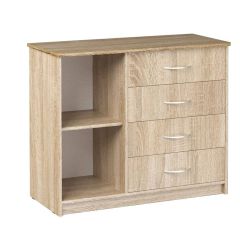 Комод Фиеста (Дуб сонома светлый) Эко в Коротчаево - korotchaevo.mebel24.online | фото 2