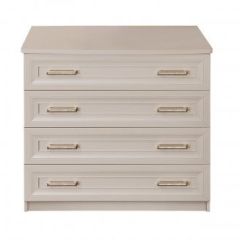 Комод Мокко 4-е ящика (бежевый) в Коротчаево - korotchaevo.mebel24.online | фото 2
