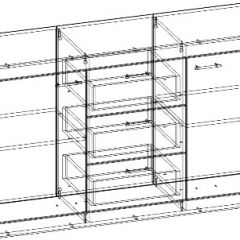 СОНАТА КС-1500 Комод (Дуб сонома/Белый глянец) в Коротчаево - korotchaevo.mebel24.online | фото 2
