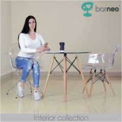 Кресло Barneo N-14-14 SteelMold прозрачный в Коротчаево - korotchaevo.mebel24.online | фото 2