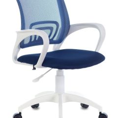 Кресло BRABIX "Fly MG-396W" (белый/темно-синее) 532399 в Коротчаево - korotchaevo.mebel24.online | фото