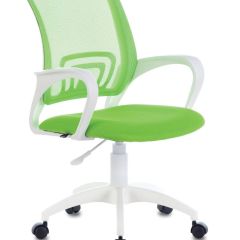 Кресло BRABIX "Fly MG-396W", пластик белый, сетка, салатовое, 532403 в Коротчаево - korotchaevo.mebel24.online | фото