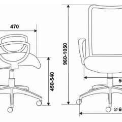 Кресло Бюрократ CH-599/DB/TW-10N тёмно-синий в Коротчаево - korotchaevo.mebel24.online | фото 3