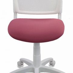 Кресло детское Бюрократ CH-W296NX/26-31 белый TW-15 розовый 26-31 в Коротчаево - korotchaevo.mebel24.online | фото 3