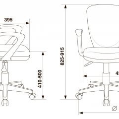 Кресло детское Бюрократ KD-W10AXSN/26-25 серый в Коротчаево - korotchaevo.mebel24.online | фото 4