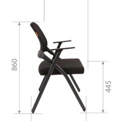 Кресло для посетителей CHAIRMAN NEXX (ткань стандарт черный/сетка DW-61) в Коротчаево - korotchaevo.mebel24.online | фото 7