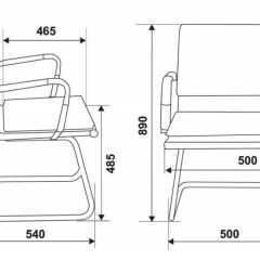 Кресло для посетителя Бюрократ CH-993-Low-V/Black на черный в Коротчаево - korotchaevo.mebel24.online | фото 3