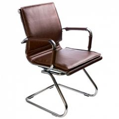 Кресло для посетителя Бюрократ CH-993-Low-V/Brown коричневый в Коротчаево - korotchaevo.mebel24.online | фото 1
