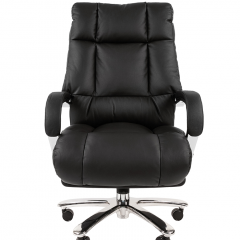 Кресло для руководителя CHAIRMAN 405 (Кожа) Черное в Коротчаево - korotchaevo.mebel24.online | фото