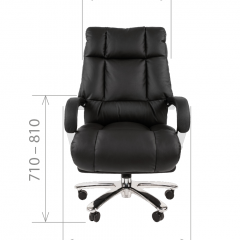 Кресло для руководителя CHAIRMAN 405 (Кожа) Черное в Коротчаево - korotchaevo.mebel24.online | фото 4