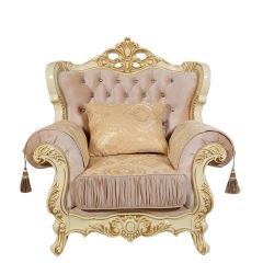 Кресло Эсмеральда без механизма (крем) в Коротчаево - korotchaevo.mebel24.online | фото 2
