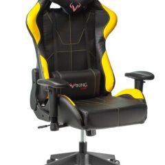 Кресло игровое Бюрократ VIKING 5 AERO YELLOW черный/желтый в Коротчаево - korotchaevo.mebel24.online | фото