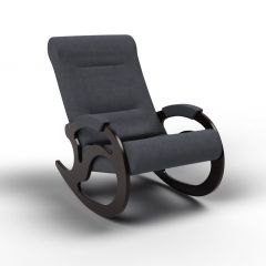 Кресло-качалка Вилла 11-Т-ГР (тканьвенге) ГРАФИТ в Коротчаево - korotchaevo.mebel24.online | фото
