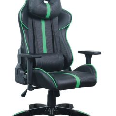 Кресло компьютерное BRABIX "GT Carbon GM-120" (черное/зеленое) 531929 в Коротчаево - korotchaevo.mebel24.online | фото