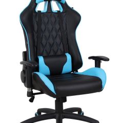 Кресло компьютерное BRABIX "GT Master GM-110" (черное/голубое) 531928 в Коротчаево - korotchaevo.mebel24.online | фото