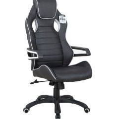 Кресло компьютерное BRABIX Techno Pro GM-003 (экокожа черное/серое, вставки серые) 531814 в Коротчаево - korotchaevo.mebel24.online | фото 2
