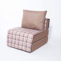 Кресло-кровать бескаркасное Харви (коричневый-квадро беж) в Коротчаево - korotchaevo.mebel24.online | фото