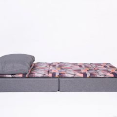Кресло-кровать бескаркасное Харви (серый-квадро азур) в Коротчаево - korotchaevo.mebel24.online | фото 4