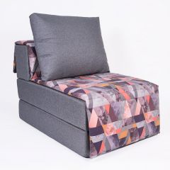 Кресло-кровать бескаркасное Харви (серый-сноу манго) в Коротчаево - korotchaevo.mebel24.online | фото