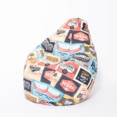 Кресло-мешок Груша Малое (700*900) Серия "Жаккард" 2 в Коротчаево - korotchaevo.mebel24.online | фото