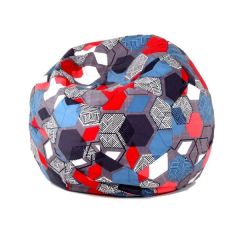 Кресло-мешок Мяч M (Geometry Slate) в Коротчаево - korotchaevo.mebel24.online | фото