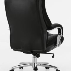 Кресло офисное BRABIX PREMIUM "Bomer HD-007" (рециклированная кожа, хром, черное) 531939 в Коротчаево - korotchaevo.mebel24.online | фото 4