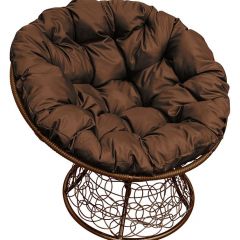 Кресло "ПАПАСАН" ротанг (каркас коричневый) в Коротчаево - korotchaevo.mebel24.online | фото