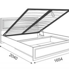 Кровать 1.6 Беатрис М11 с мягкой спинкой и ПМ (Орех гепланкт) в Коротчаево - korotchaevo.mebel24.online | фото 2