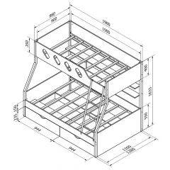 Кровать двухъярусная ДЕЛЬТА-20.02 в Коротчаево - korotchaevo.mebel24.online | фото 5