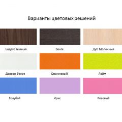 Кровать 2-х ярусная Юниор 1 без бортика (800*1900) Белое дерево, Анкор темный, Венге, Дуб сонома в Коротчаево - korotchaevo.mebel24.online | фото 4
