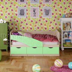 Кровать Бабочки (Салатовый матовый) 1600 в Коротчаево - korotchaevo.mebel24.online | фото
