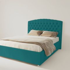 Кровать Берлин с ПМ 1400 (велюр бирюзовый) в Коротчаево - korotchaevo.mebel24.online | фото 2