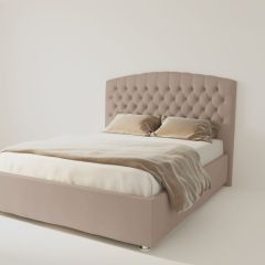 Кровать Берлин с ПМ 1400 (велюр серый) в Коротчаево - korotchaevo.mebel24.online | фото 2