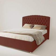 Кровать Берлин с ПМ 1600 (велюр бордо) в Коротчаево - korotchaevo.mebel24.online | фото 2