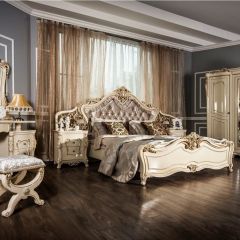 Кровать 1800 Джоконда (крем) в Коротчаево - korotchaevo.mebel24.online | фото 7