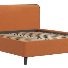 Кровать интерьерная Миа (1600) Купер 03/Кант Лайт 10 в Коротчаево - korotchaevo.mebel24.online | фото 6