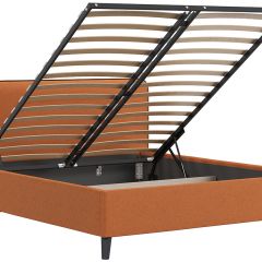 Кровать интерьерная Миа (1600) Купер 03/Кант Лайт 10 в Коротчаево - korotchaevo.mebel24.online | фото 7